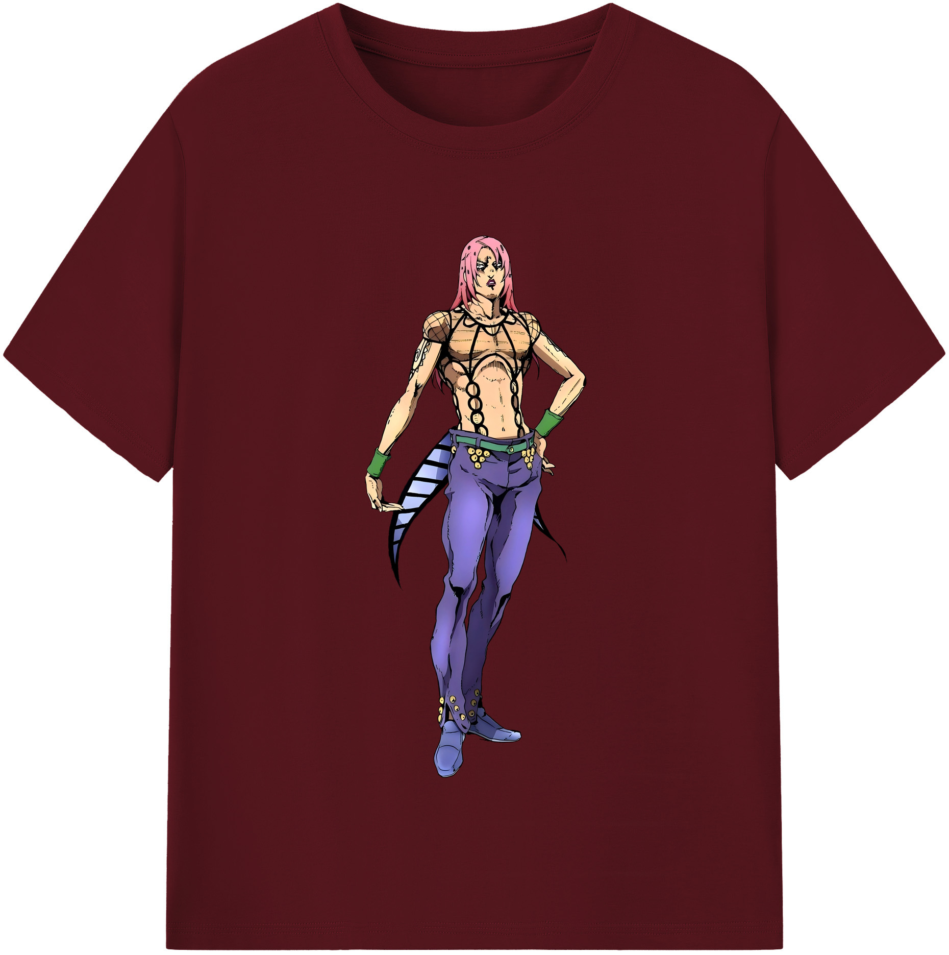 （画像用） ジョジョの奇妙な冒険 ビネガー?ドッピオ JoJo's Bizarre Adventure Vinegar Doppio 綿100％半袖Tシャツ（フロントプリント）